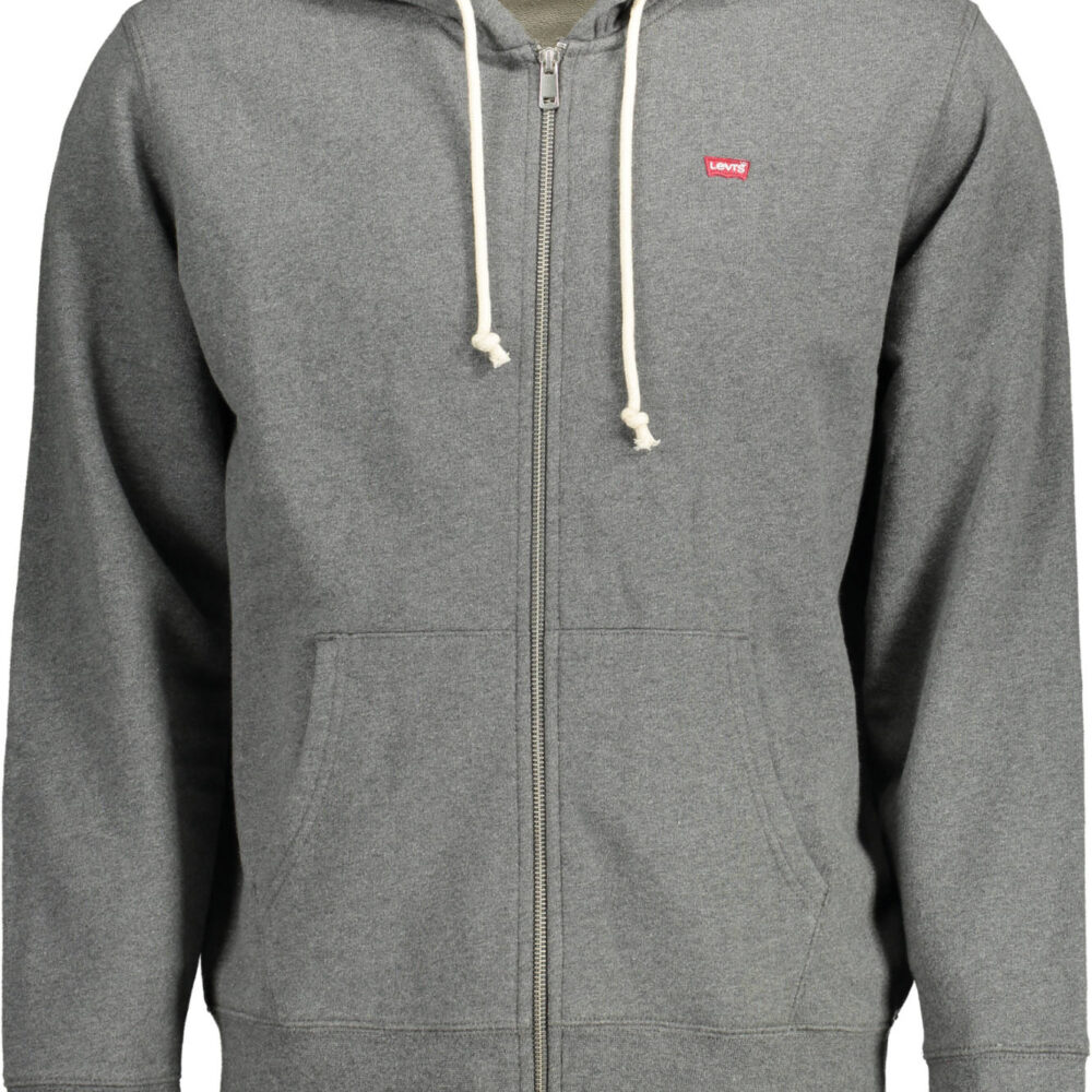 LEVI'S FELPA CON ZIP UOMO GRIGIO
