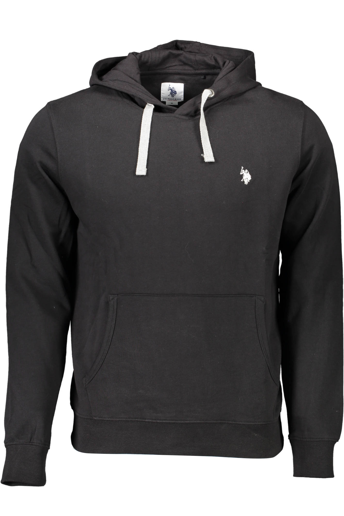 U.S. POLO FELPA SENZA ZIP UOMO NERO