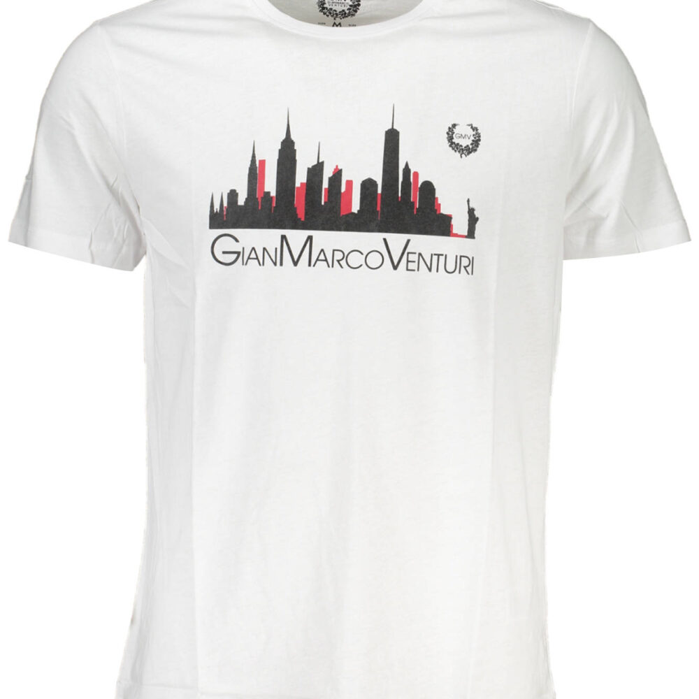 GIAN MARCO VENTURI T-SHIRT MANICHE CORTE UOMO BIANCO