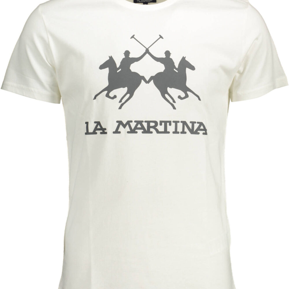 LA MARTINA T-SHIRT MANICHE CORTE UOMO BIANCO