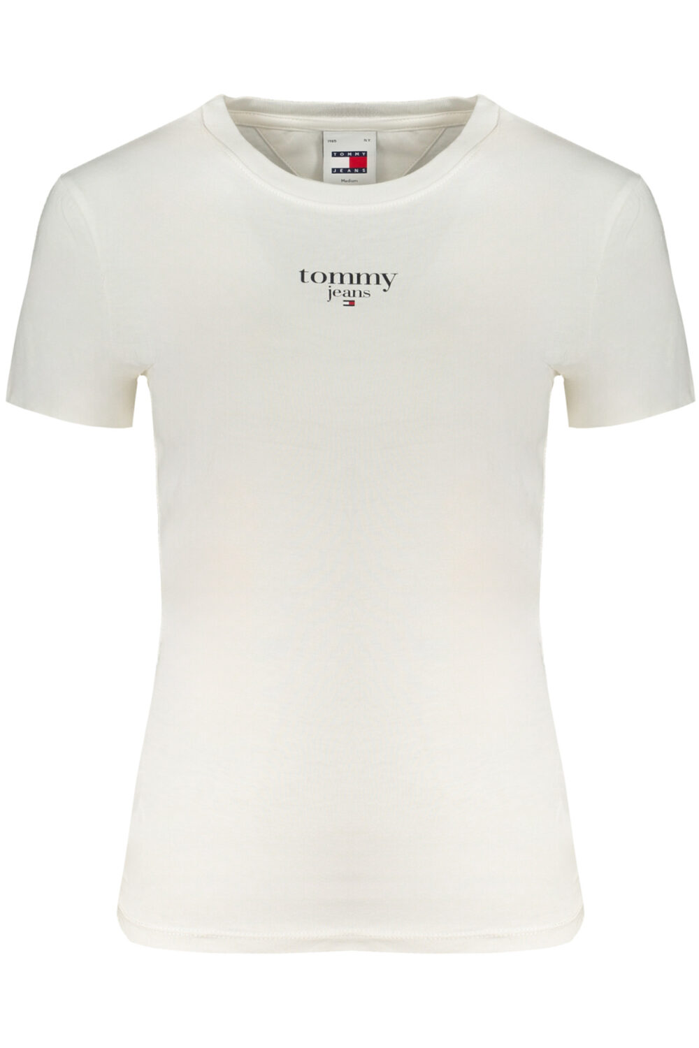 TOMMY HILFIGER T-SHIRT MANICHE CORTE DONNA BIANCO
