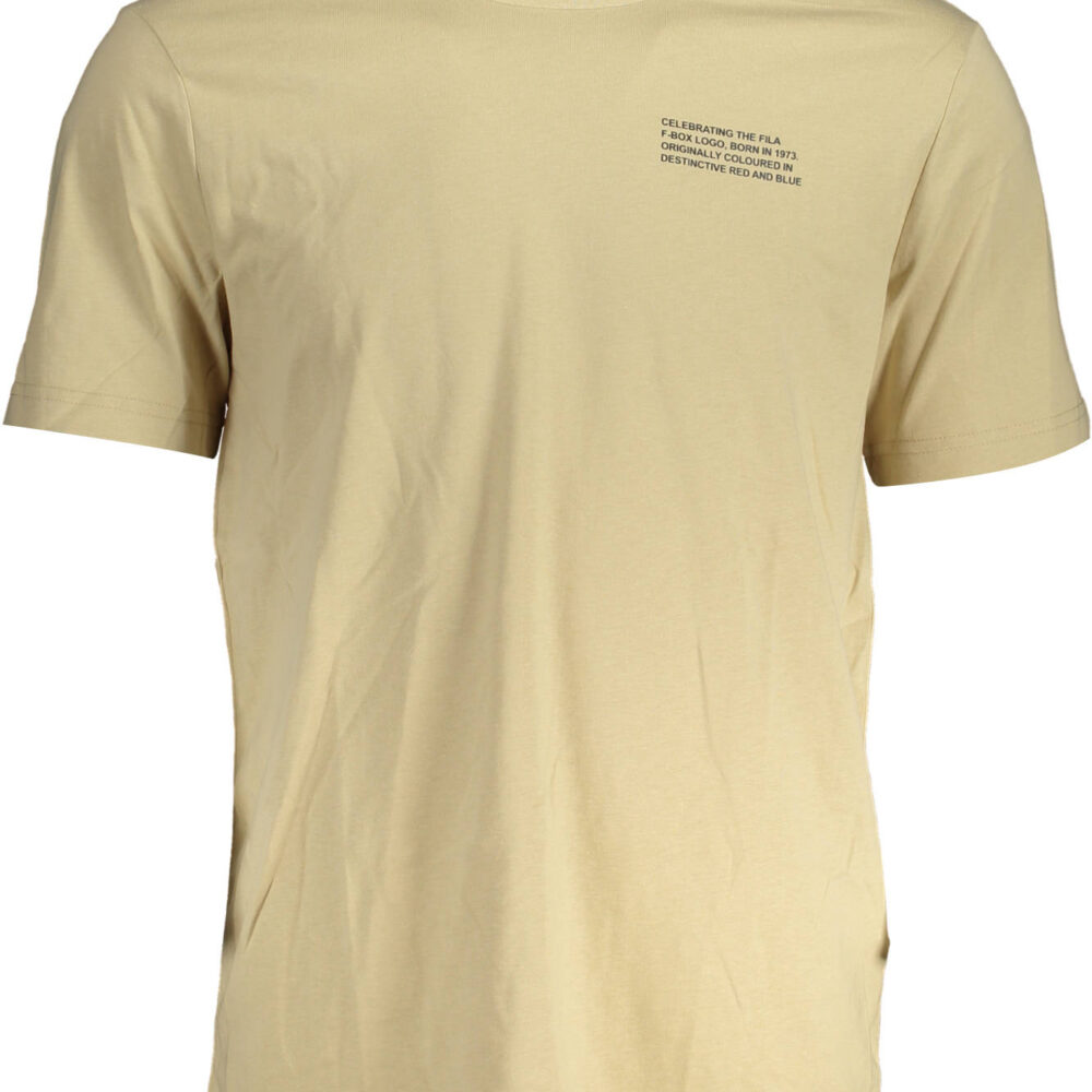 FILA T-SHIRT MANICHE CORTE UOMO BEIGE