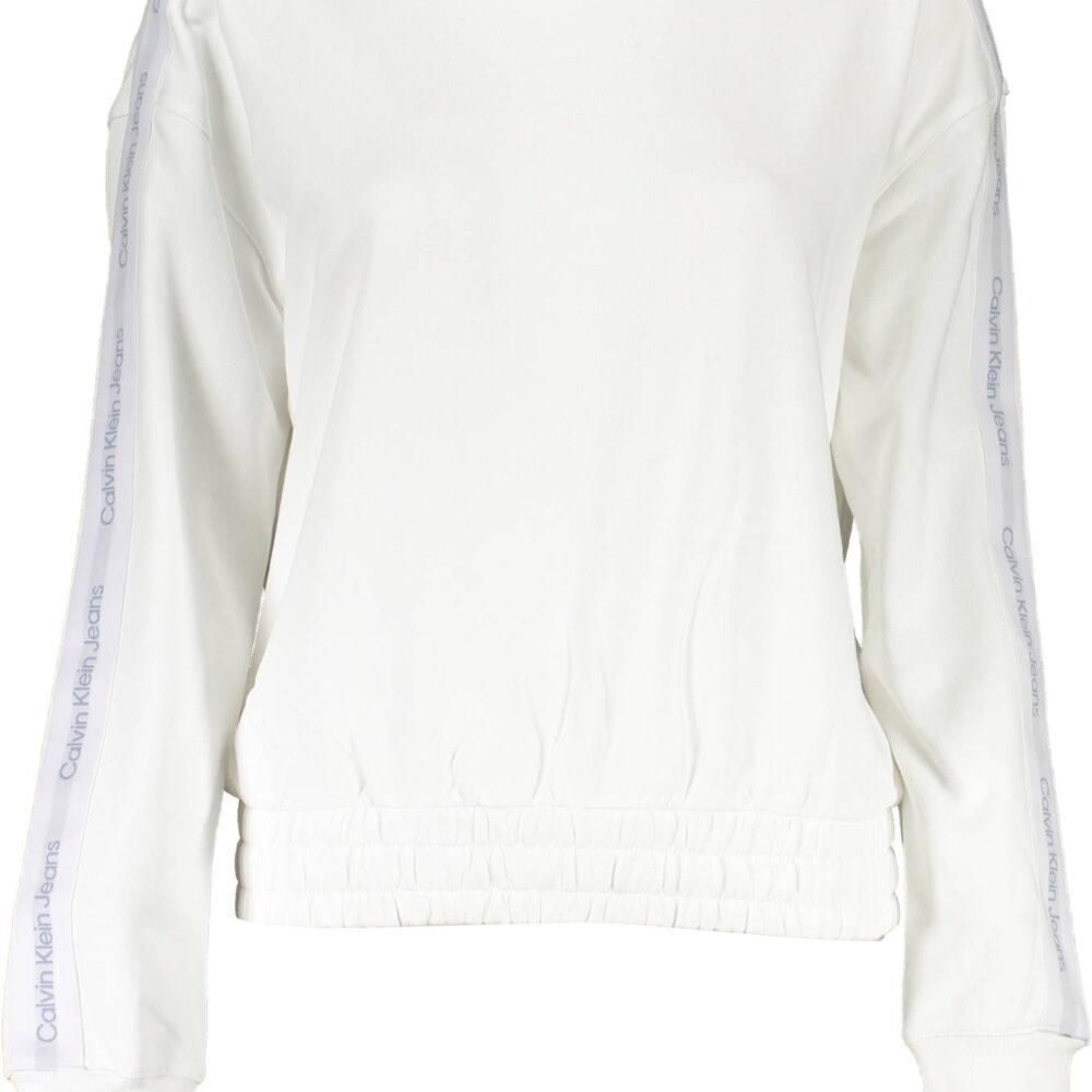 CALVIN KLEIN FELPA SENZA ZIP DONNA BIANCO