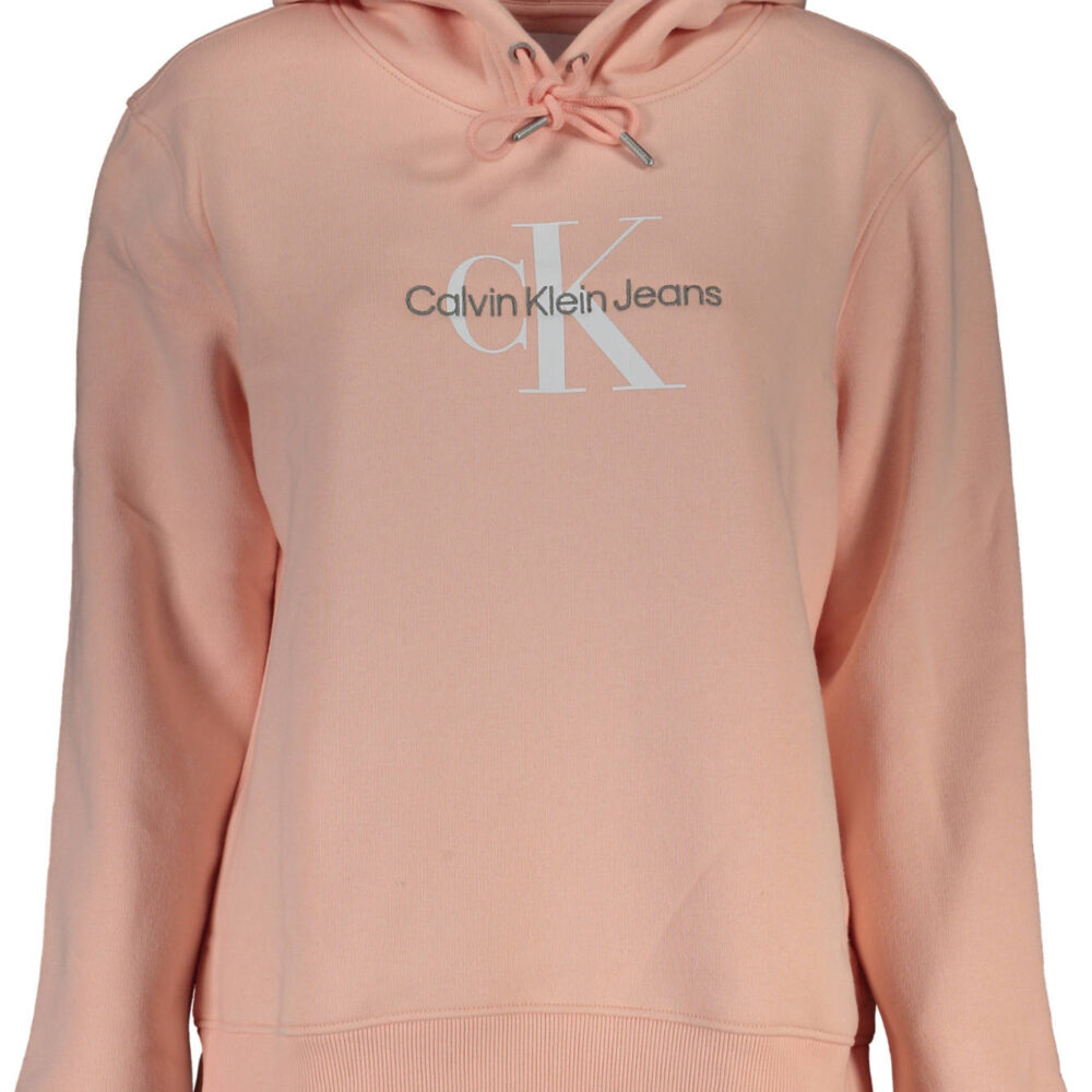 CALVIN KLEIN FELPA SENZA ZIP DONNA ROSA