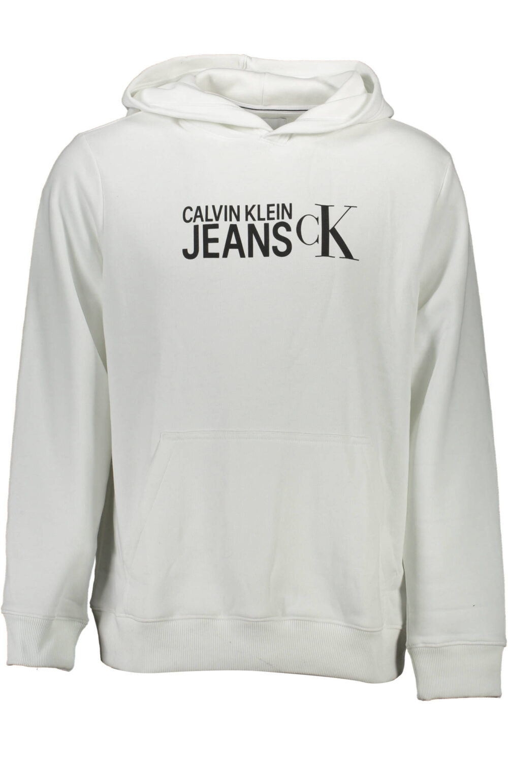 CALVIN KLEIN FELPA SENZA ZIP UOMO BIANCO
