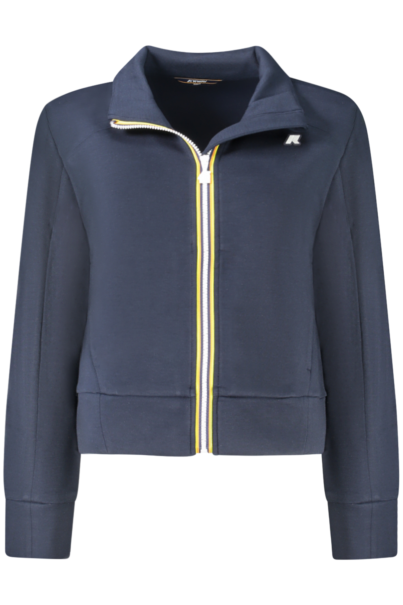K-WAY FELPA CON ZIP DONNA BLU