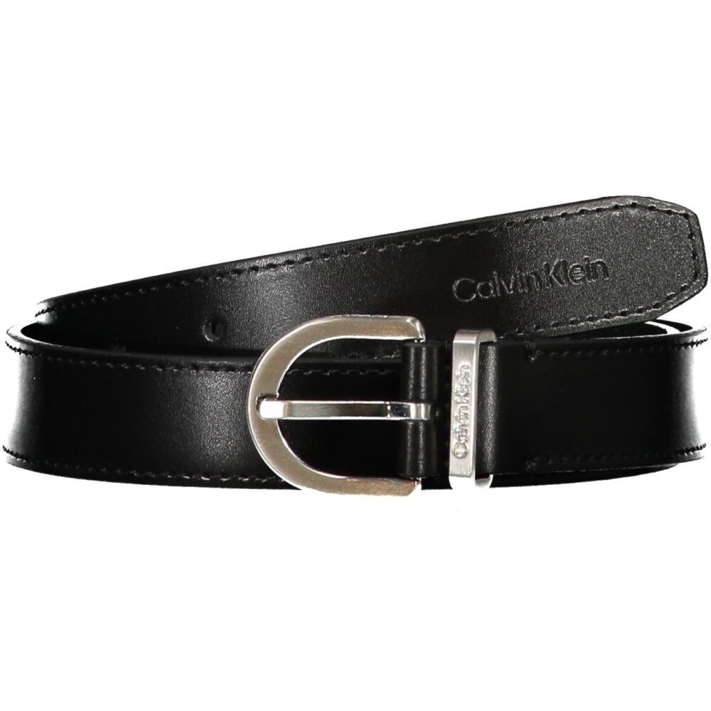 CALVIN KLEIN CINTURA IN PELLE DONNA NERO