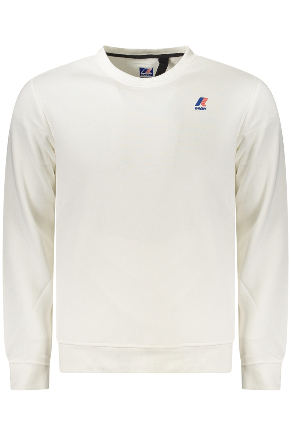 K-WAY FELPA SENZA ZIP UOMO BIANCO