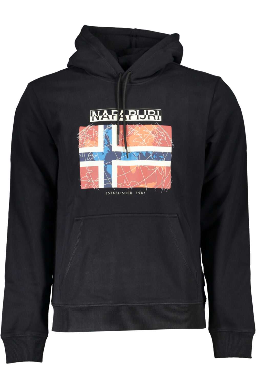 NAPAPIJRI FELPA SENZA ZIP UOMO NERO