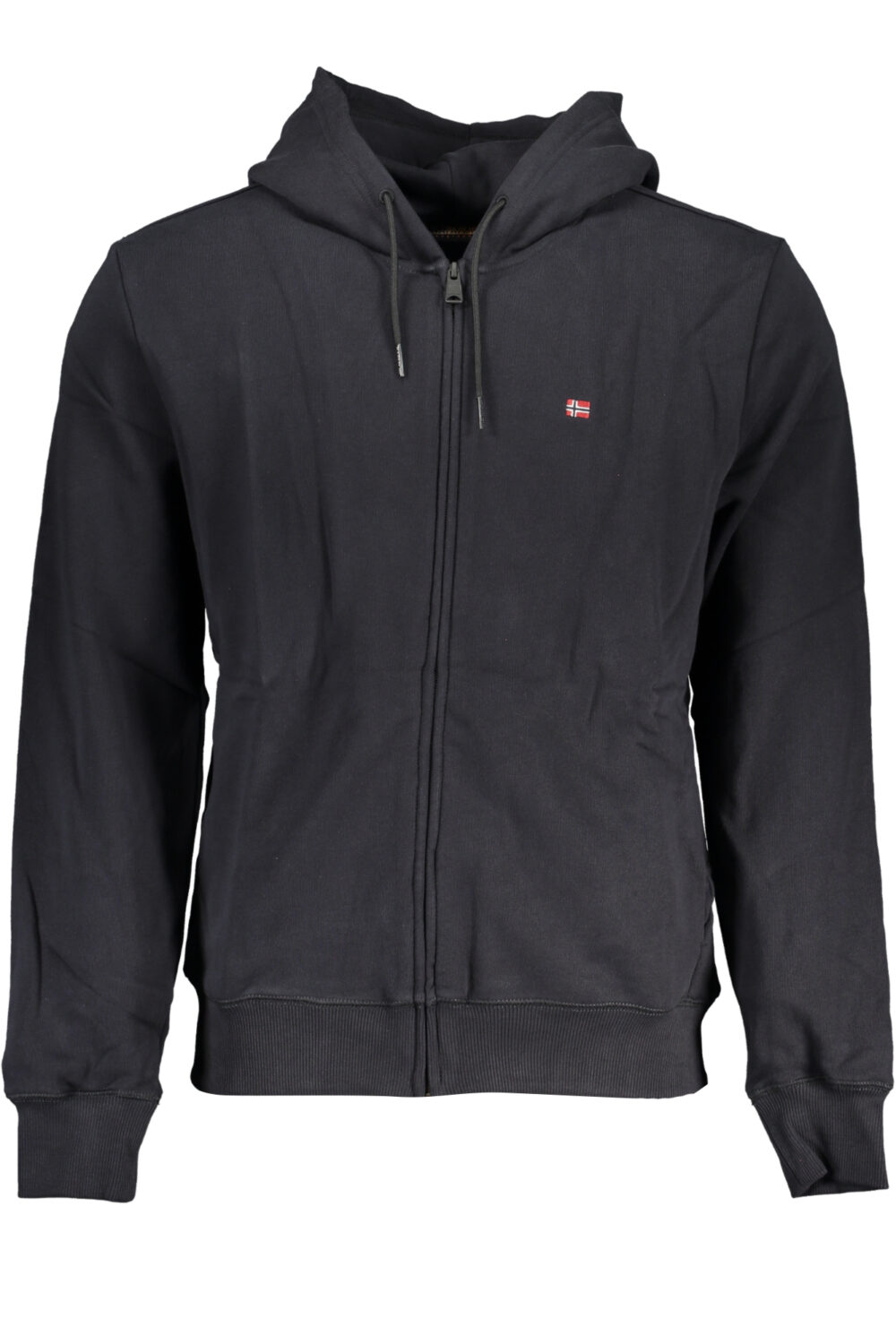 NAPAPIJRI FELPA CON ZIP UOMO NERO