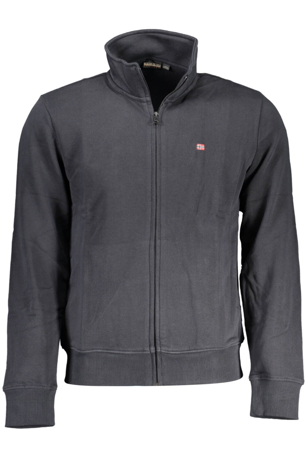 NAPAPIJRI FELPA CON ZIP UOMO NERO
