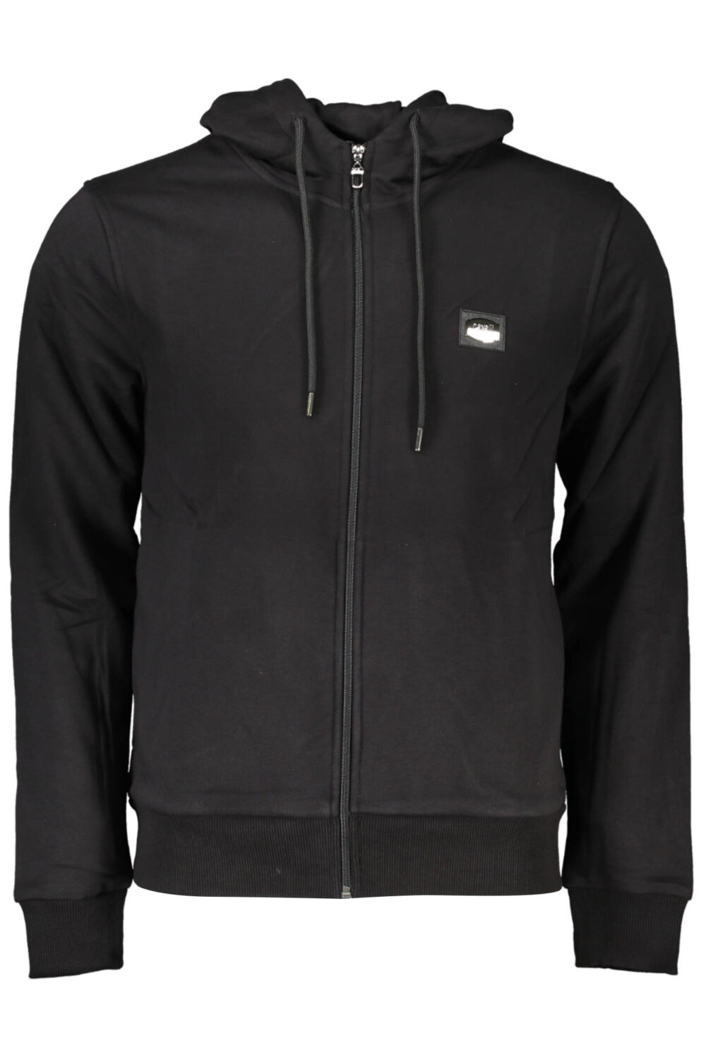 CAVALLI CLASS FELPA CON ZIP UOMO NERO