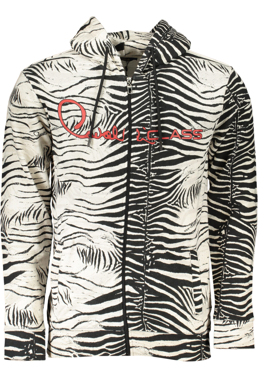 CAVALLI CLASS FELPA CON ZIP UOMO BIANCO