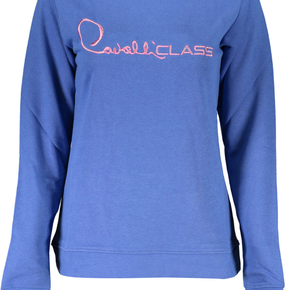 CAVALLI CLASS FELPA SENZA ZIP DONNA BLU