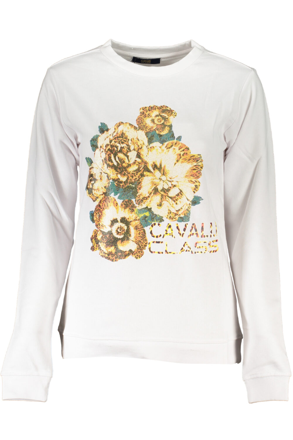 CAVALLI CLASS FELPA SENZA ZIP DONNA BIANCO