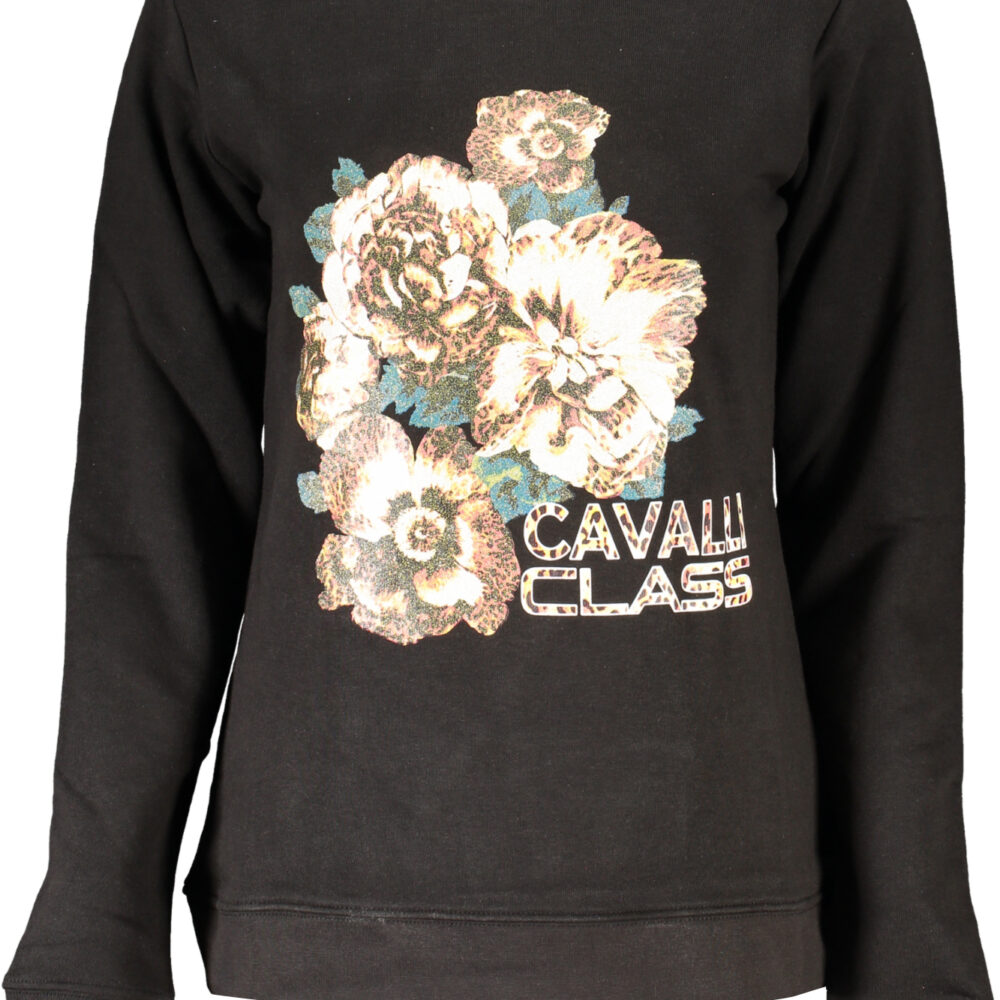 CAVALLI CLASS FELPA SENZA ZIP DONNA NERO