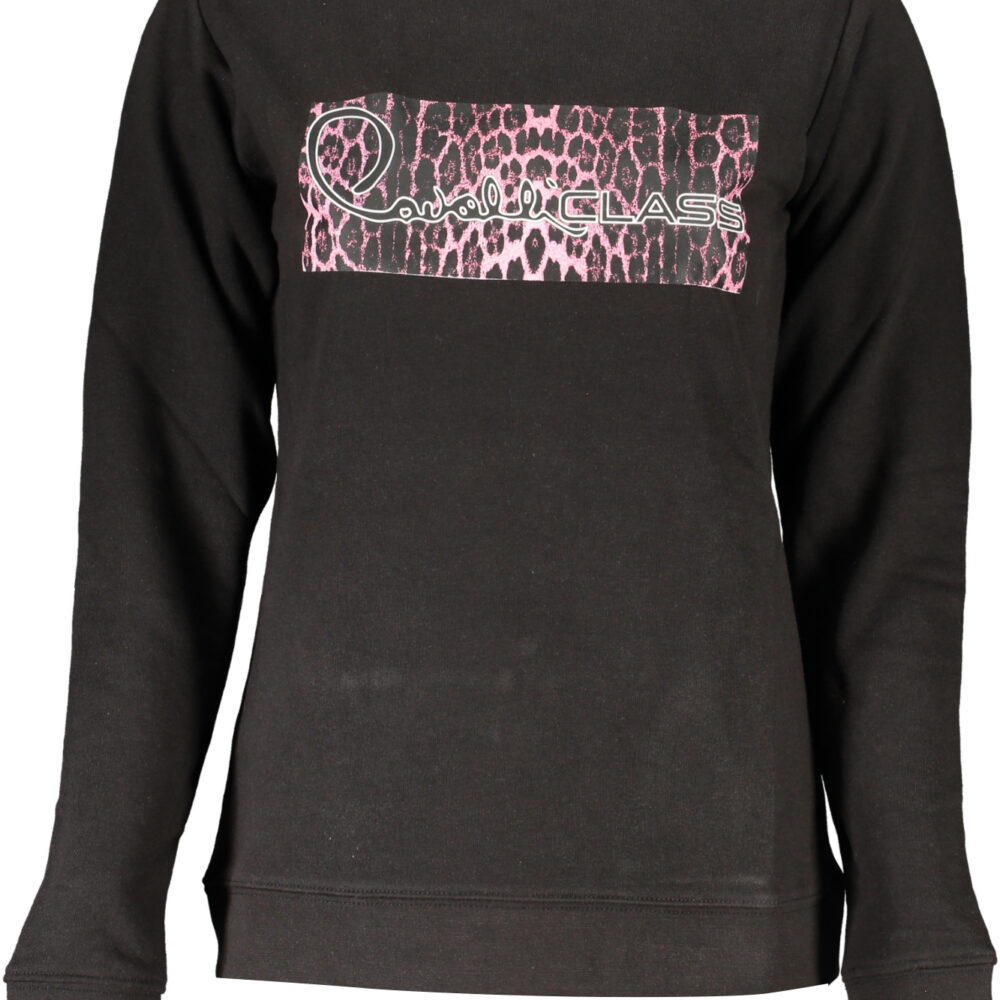 CAVALLI CLASS FELPA SENZA ZIP DONNA NERO