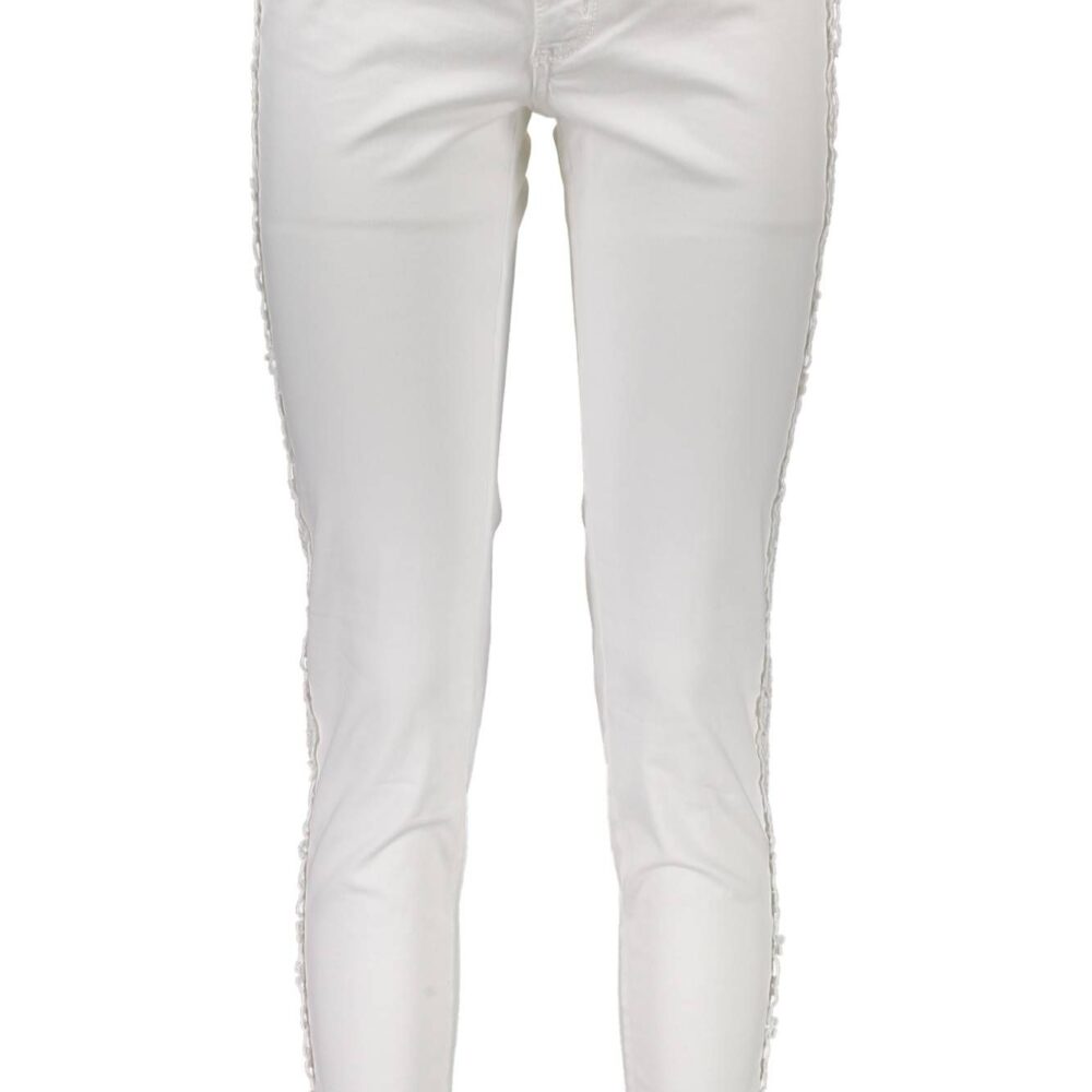 JUST CAVALLI PANTALONE DONNA BIANCO