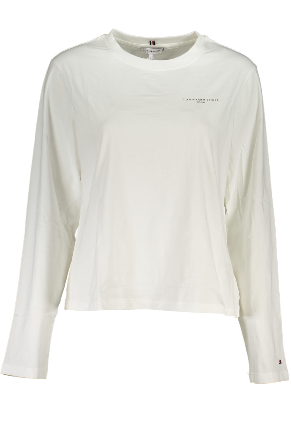 TOMMY HILFIGER T-SHIRT MANICHE LUNGHE DONNA BIANCO