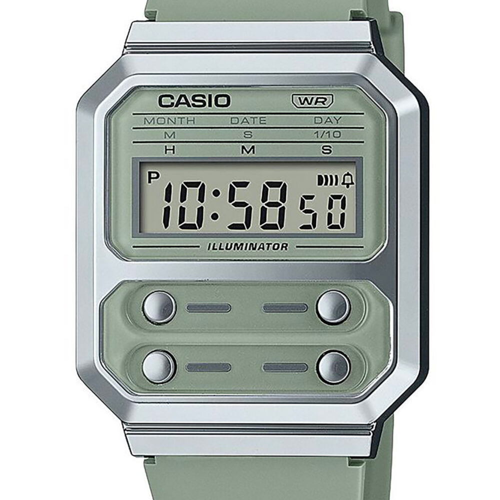 Casio A100WE Unisex Verde 141559