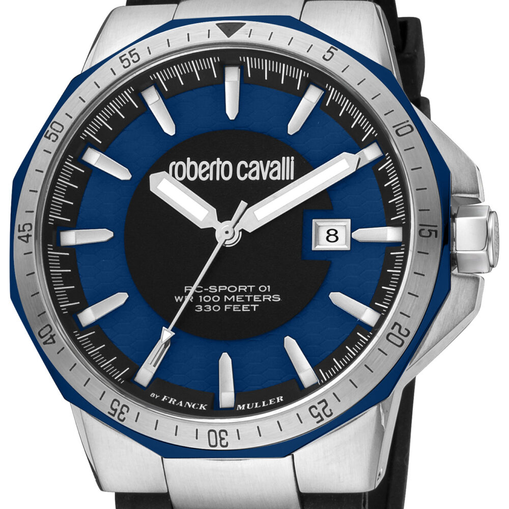 Roberto Cavalli By Franck Muller RV1G182P Uomo Nero 143976