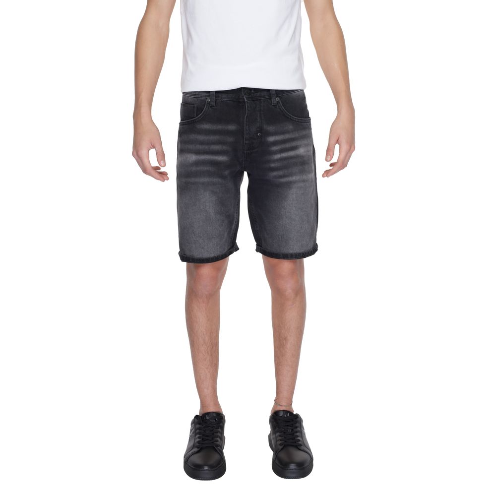 Black Cotton Bermuda