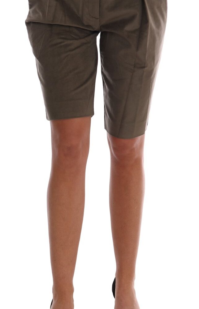 Chic Brown Bermuda Elegance