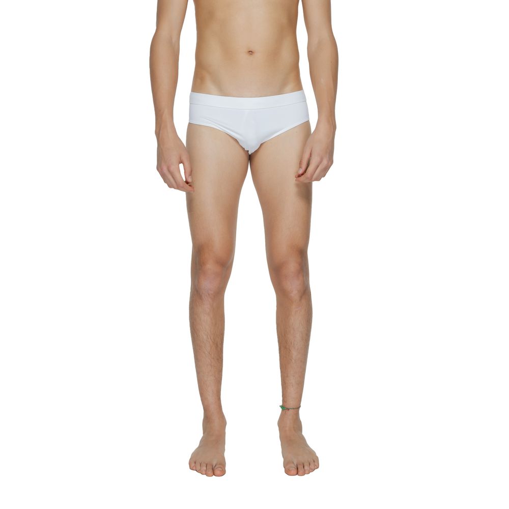 White Polyamide Swim Brief