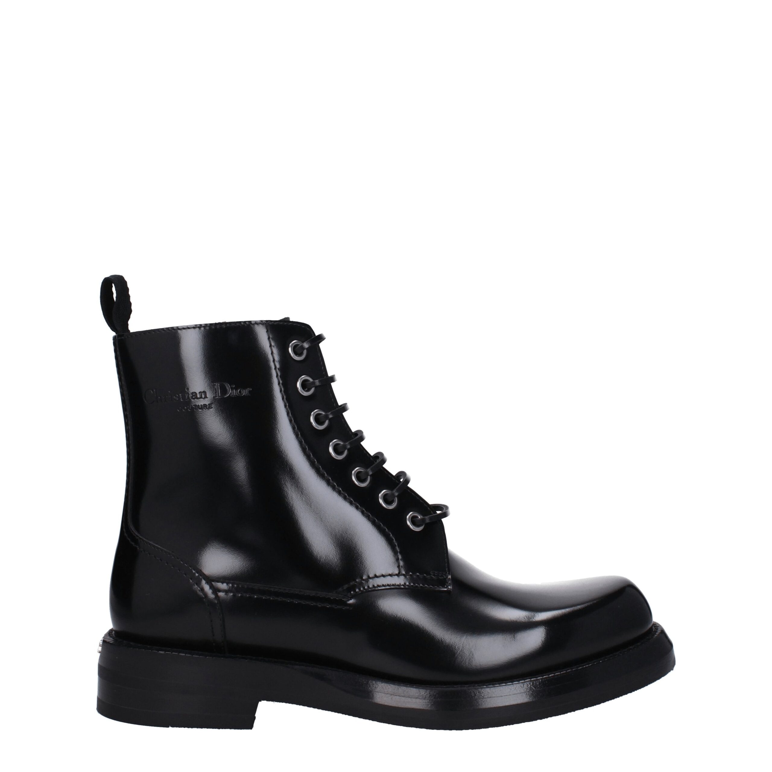 Black Leather Ankle