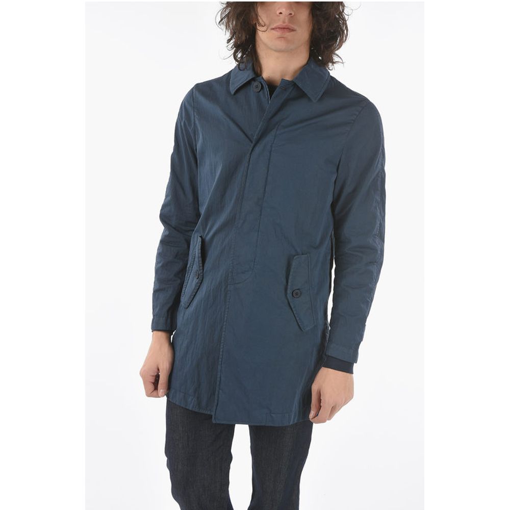 CC COLLECTION O.WEAR hidden closure balmacaan coat