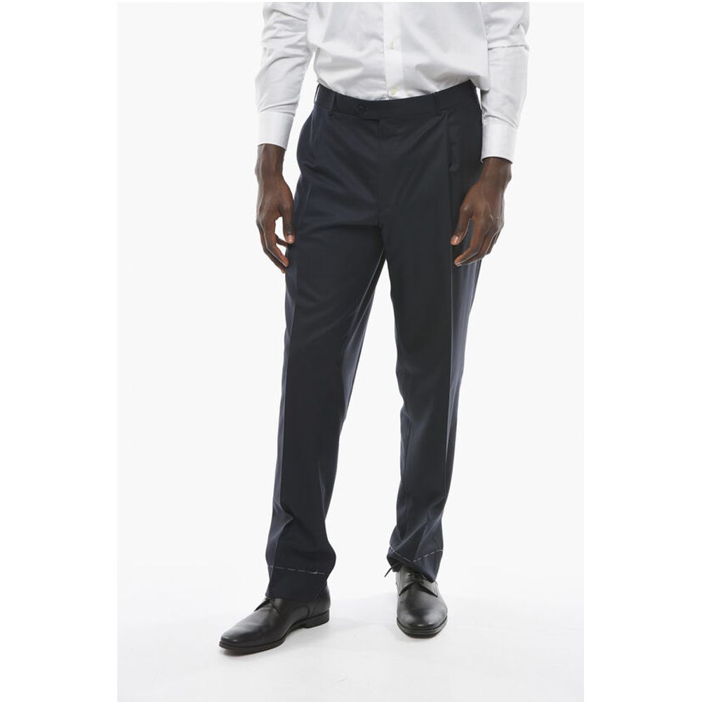 Virgin Wool MANTUA Pants with Pleat