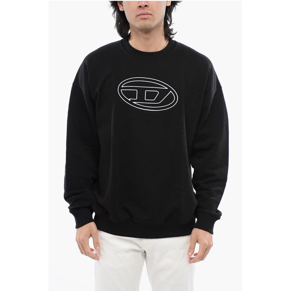 RED TAG Brushed Cotton S-MART-BIGOVAL Crew-neck Sweatshirt w