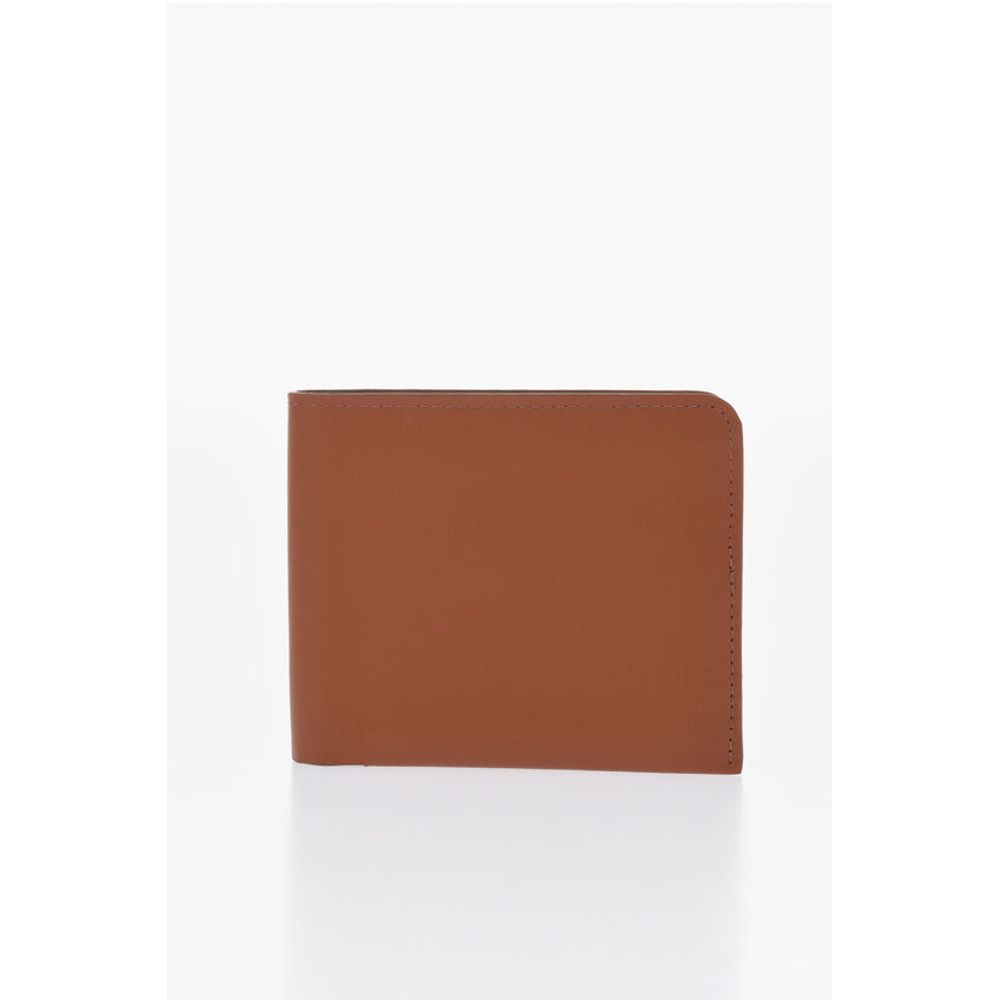 Leather Wallet with Two-Tone Inner