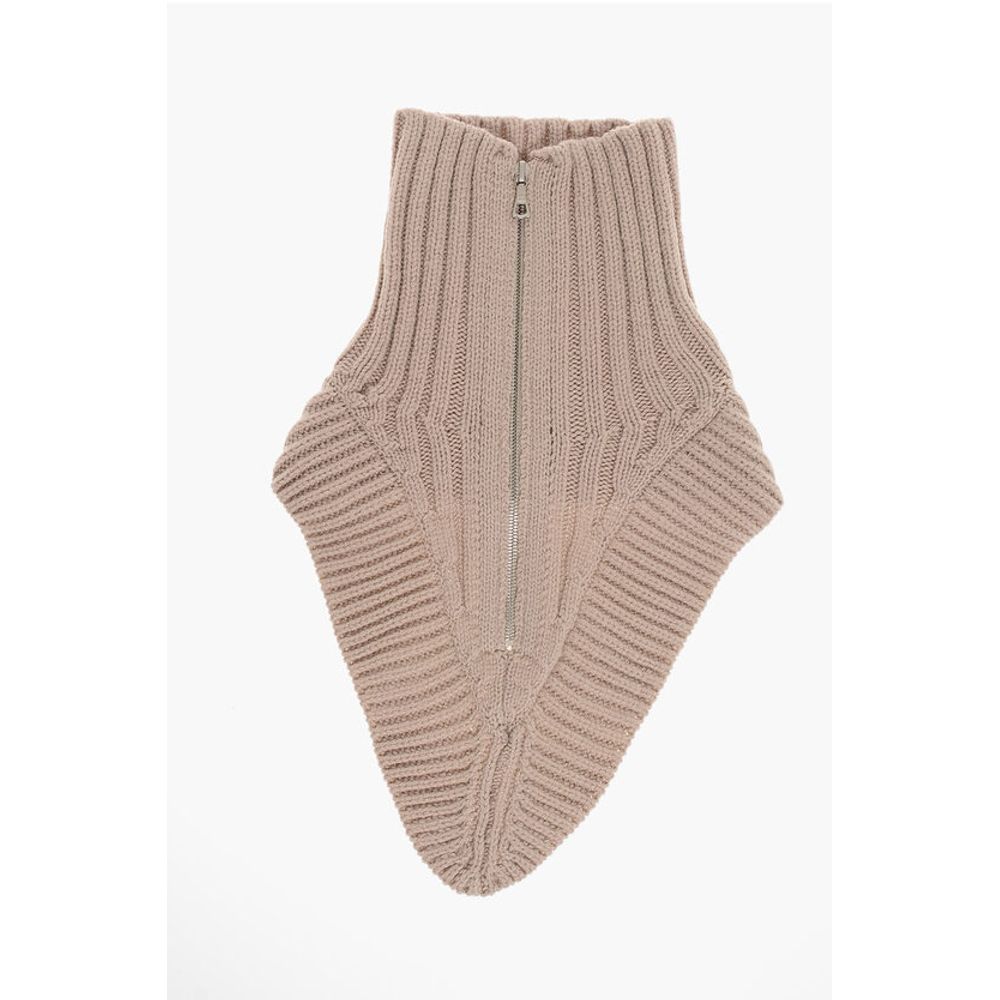 Virgin Wool MORRISO Collar with Front Zip