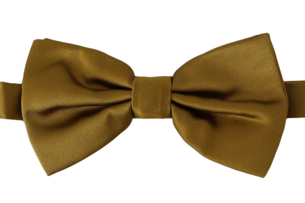 Yellow Mustard 100% Silk Butterfly Papillon Men Bow Tie
