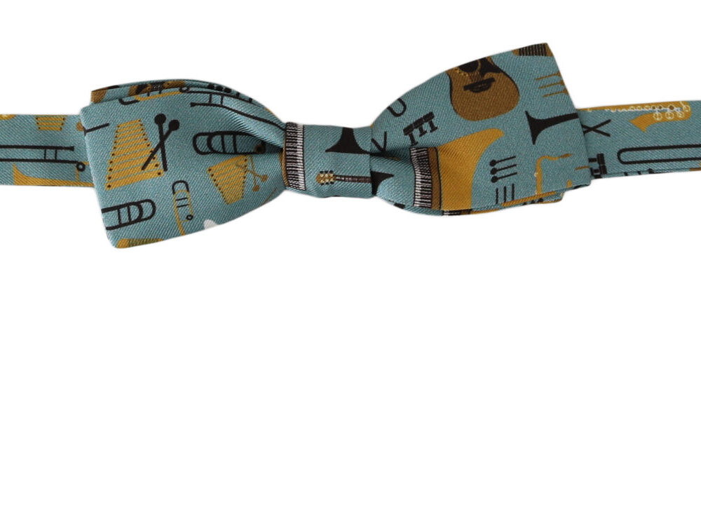 Mint Green Jazz Club Adjustable Neck Papillon Bow Tie