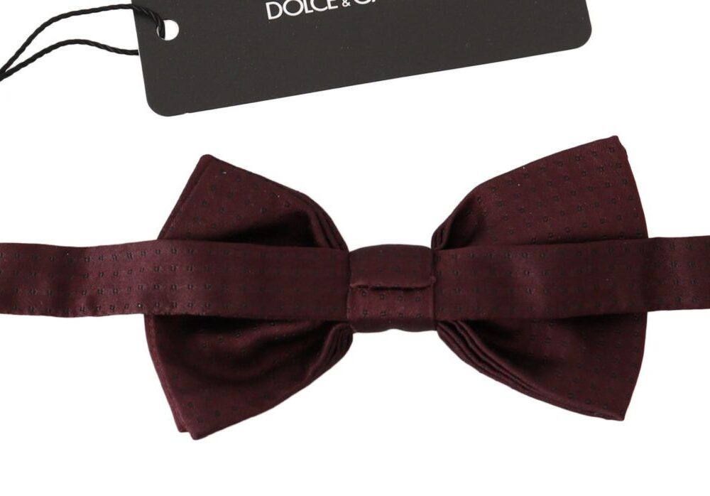 Silk Polka Dot Adjustable Neck Bow Tie Papillon