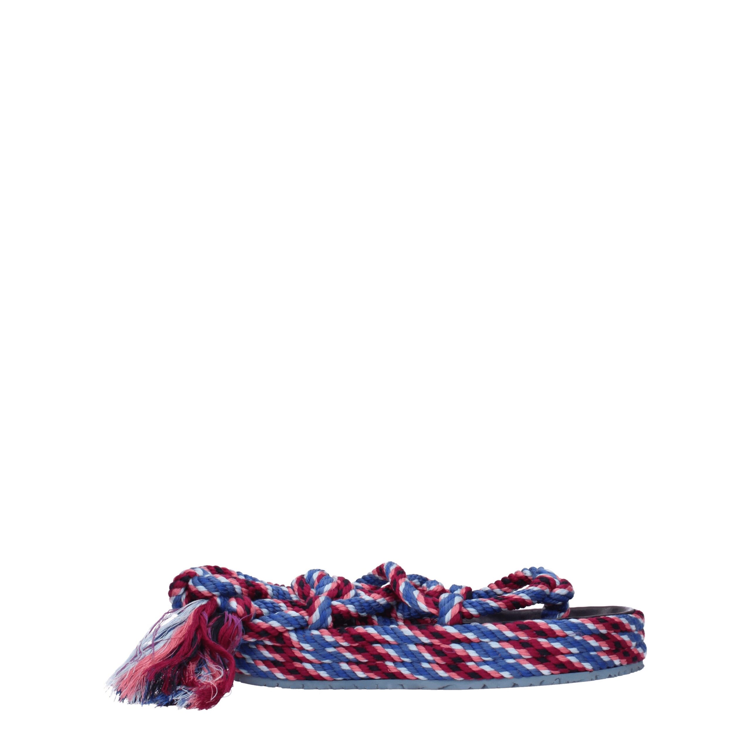 Blue Fabric Sandal