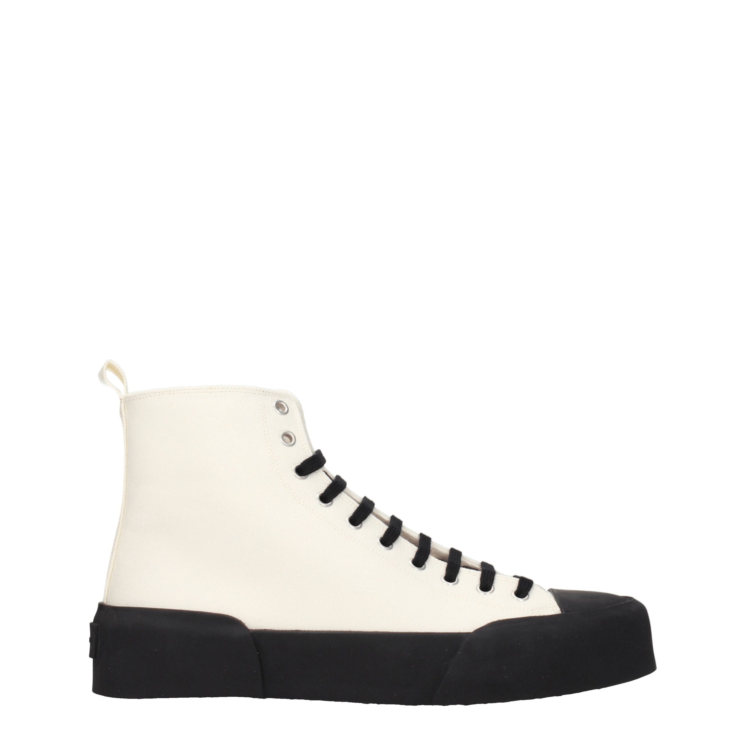 Beige Fabric Sneakers
