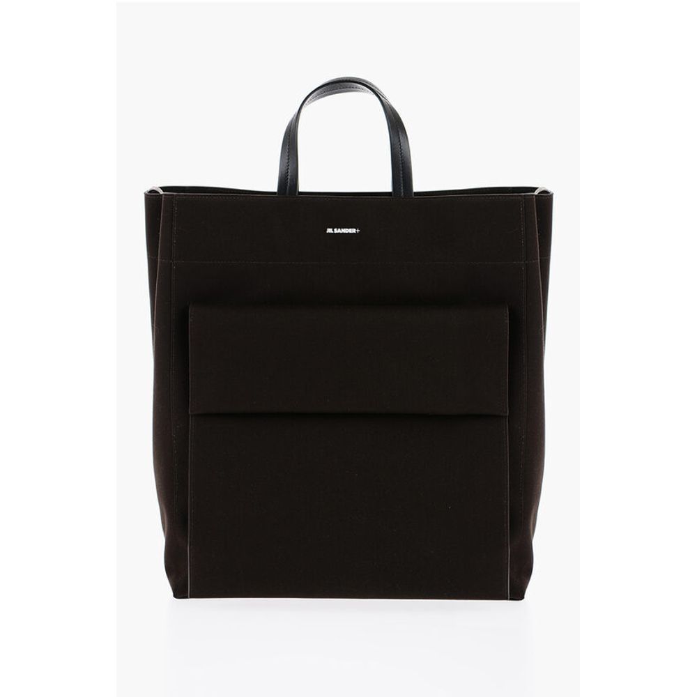 Canvas UTILITY Shopping Bag with Maxi Front Pocket