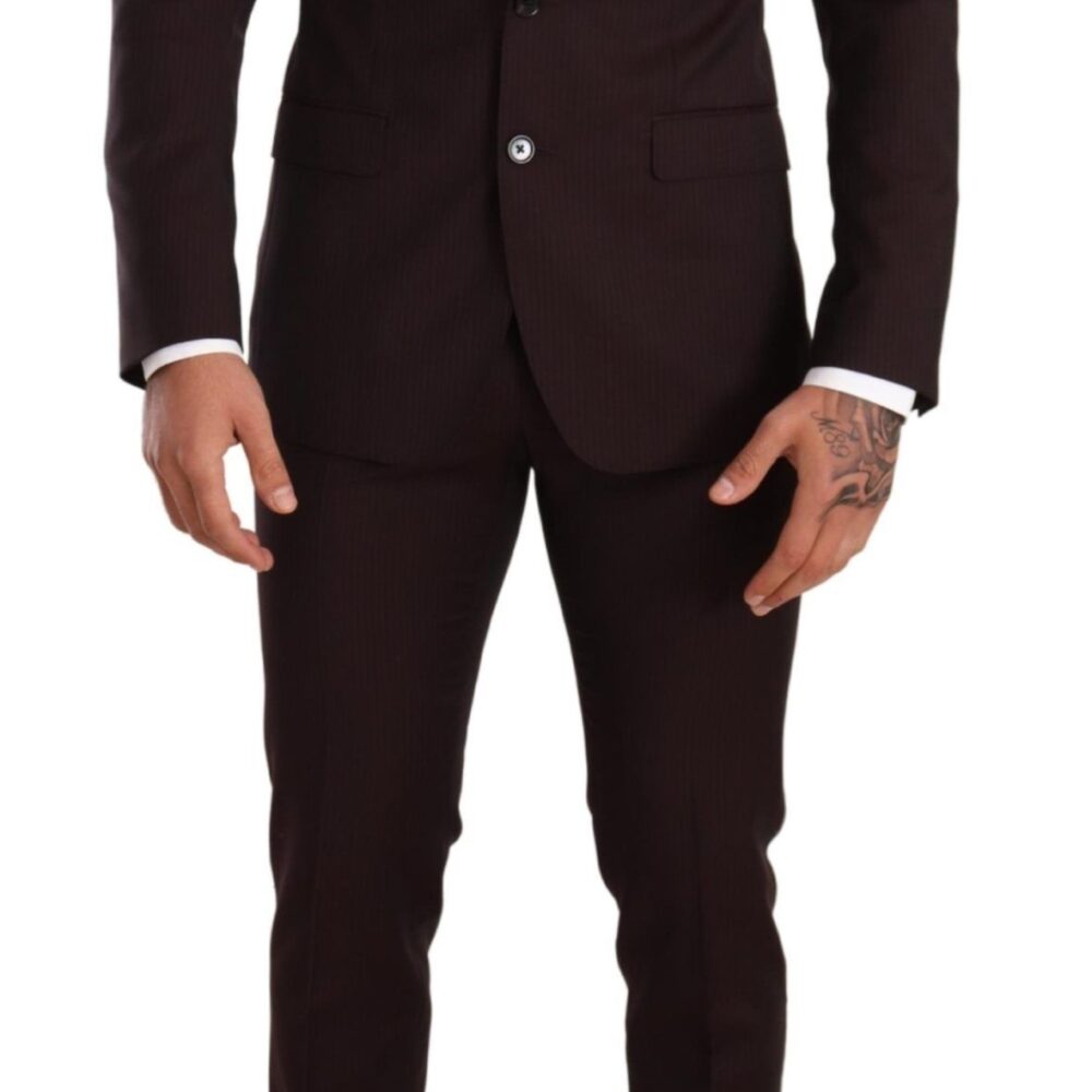 Bordeaux Wool MARTINI Slim Fit Suit