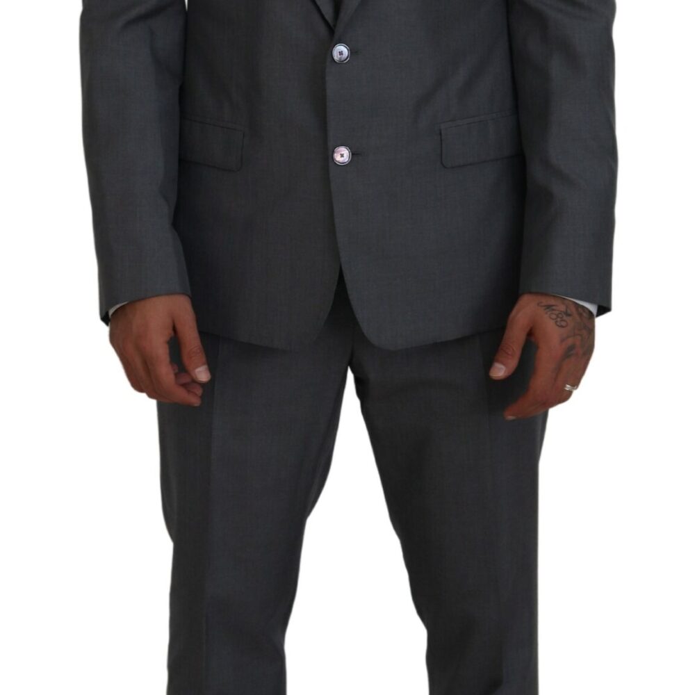 Gray MARTINI 3 Piece Slim Fit Suit