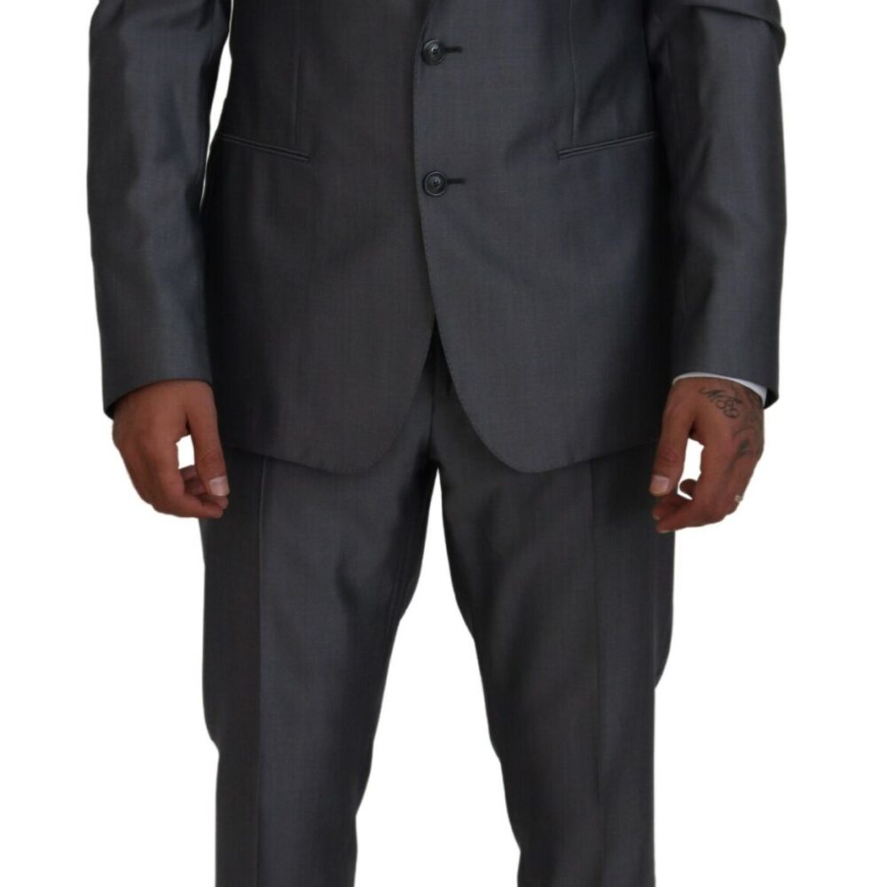Gray SICILIA 3 Piece Slim Fit Suit
