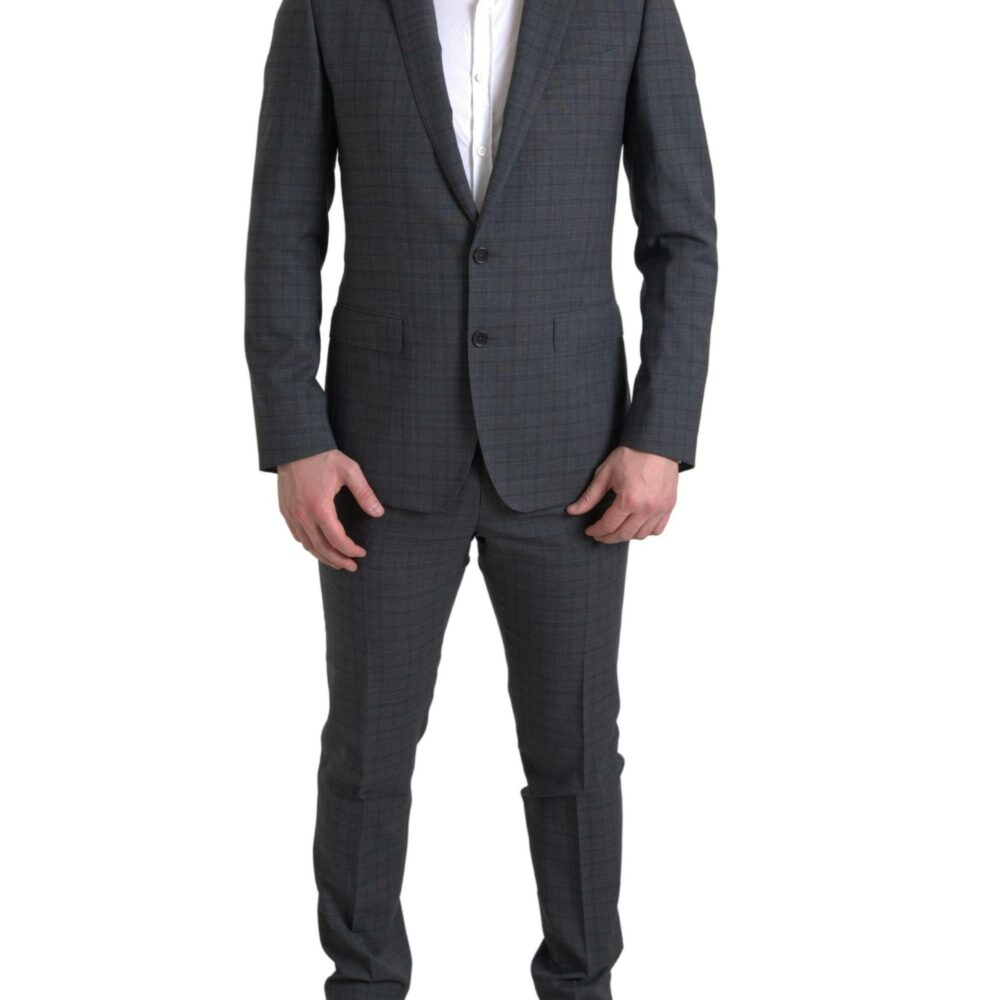 Gray 2 Piece Single Breasted MARTINI Suit