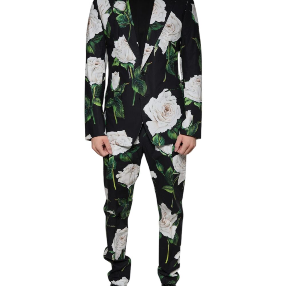 Black Rose Cotton Men Formal 2 Piece Suit