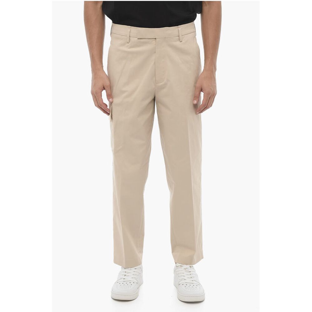 Skinny Fit Cargo Pants with Belt Loops
