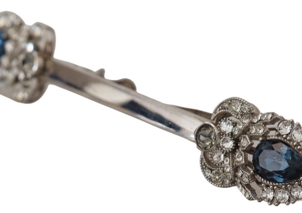 925 Sterling Silver Crystals Pin Collar Brooch