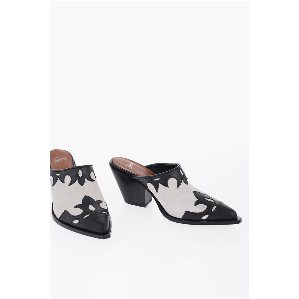 Suede ROSEDALE Western Mules Heel 8cm