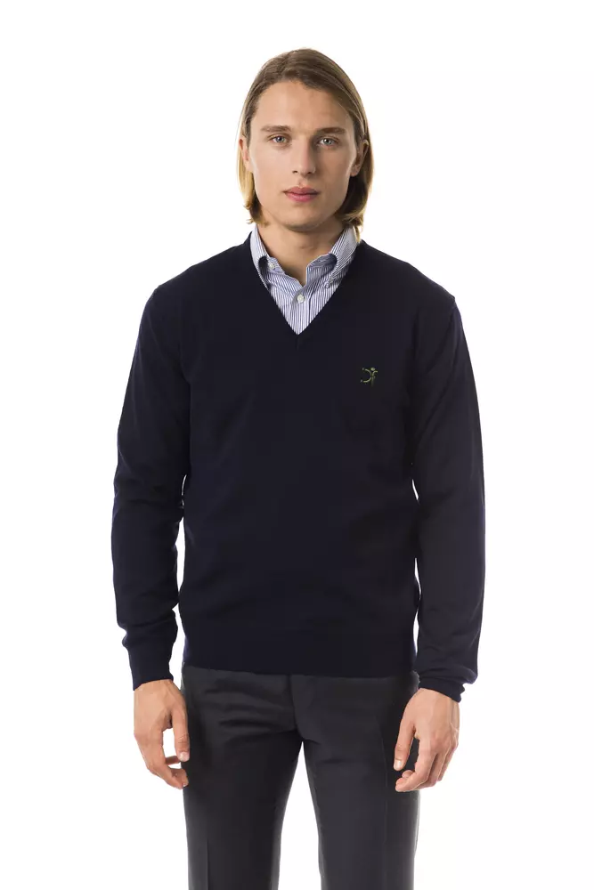 Blue Merino Men Sweater