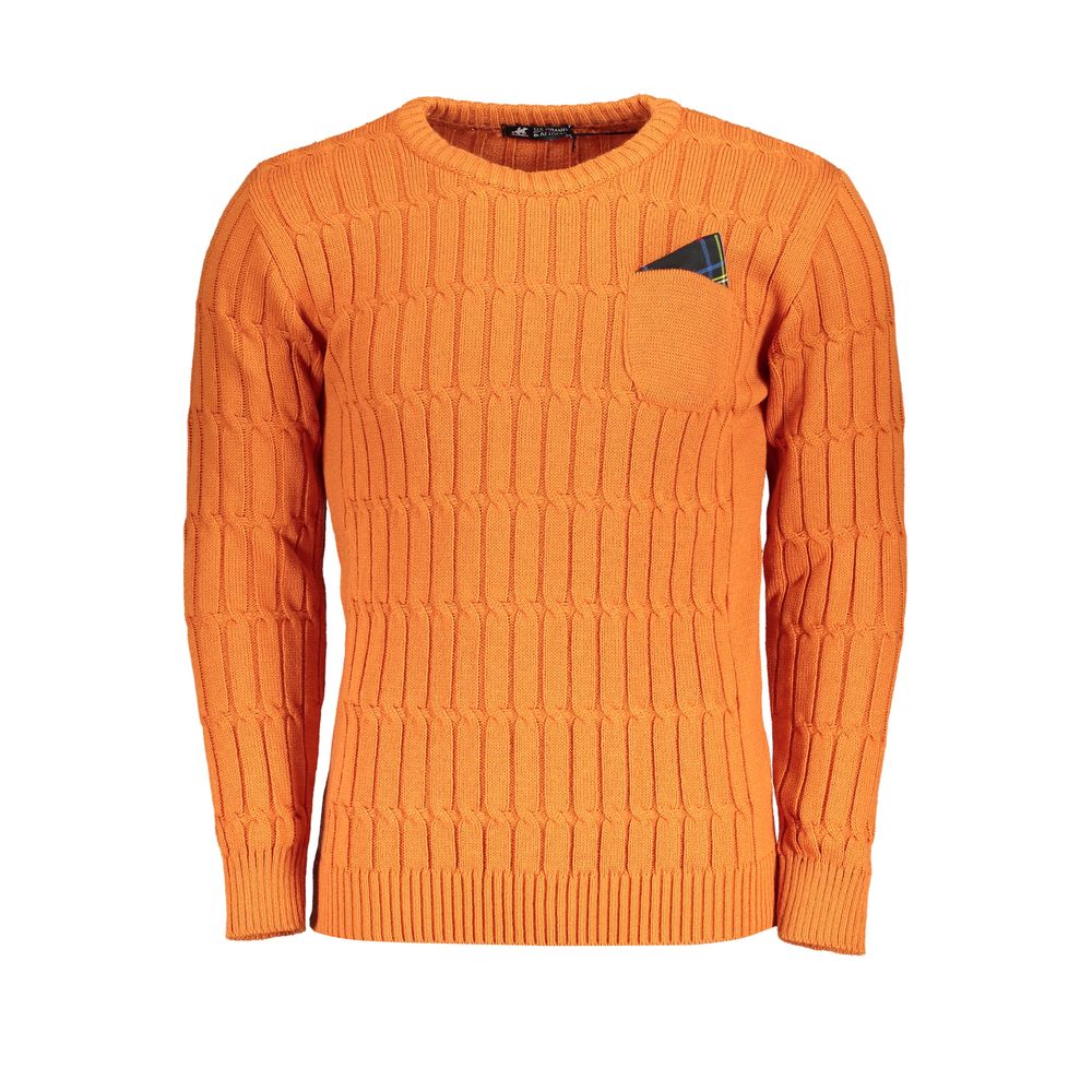 Orange Fabric Sweater